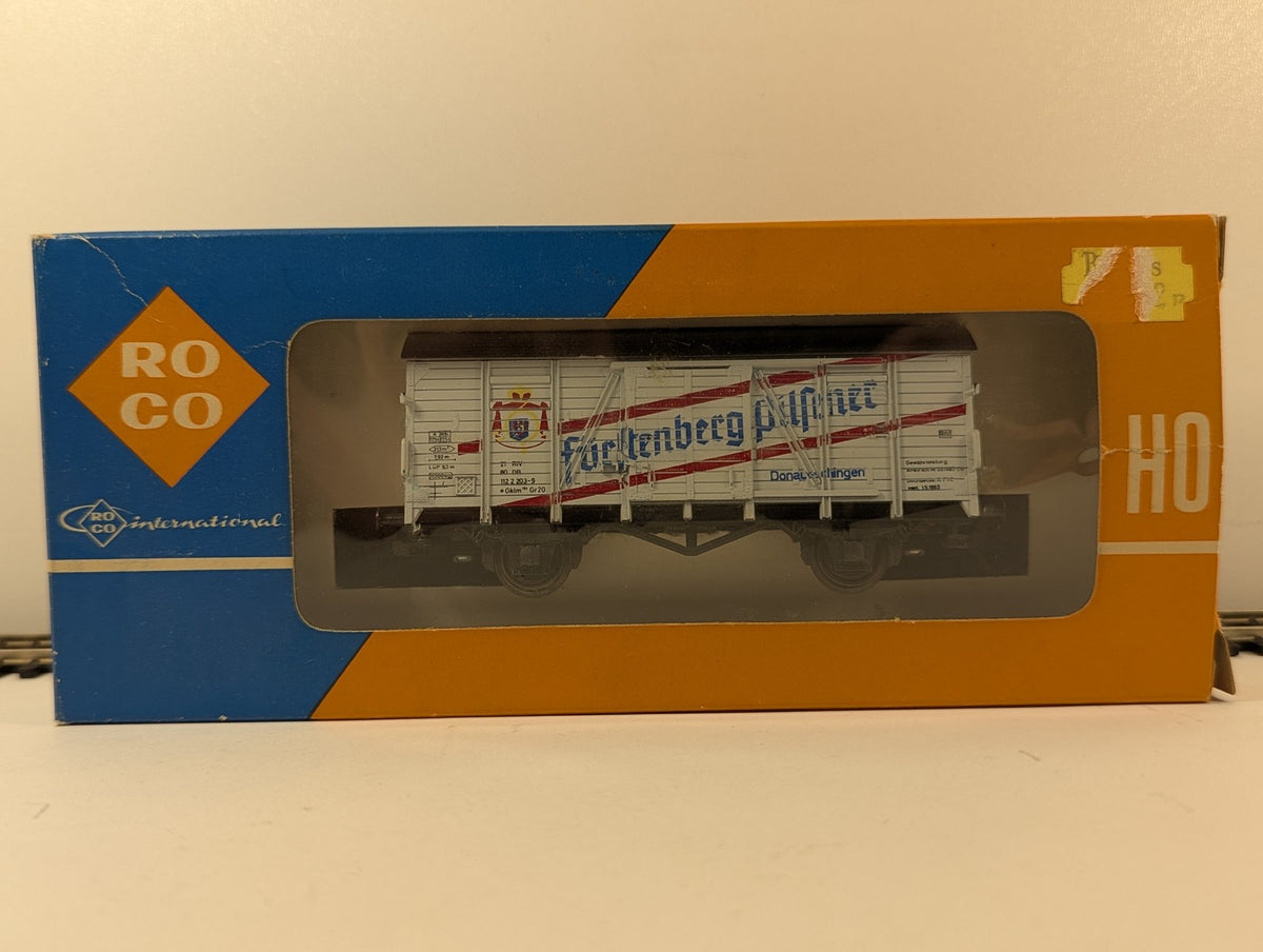 Roco HO Gauge DB Fürstenberg Pilsener Beer Wagon Goods Wagon 112 2 203-9