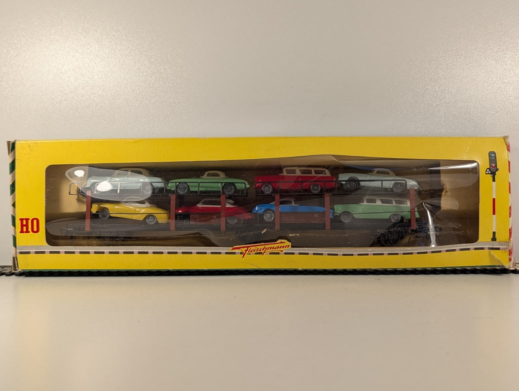 Fleischmann HO Gauge DB Double-Deck Car Transporter Wagon Goods Wagon
