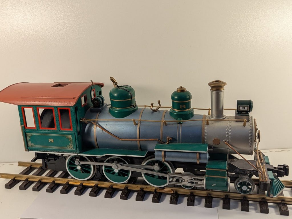 Bachmann G Scale Baldwin 2-6-0 Mogul Locomotive 9 Green and Blue