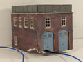Metcalfe N Gauge Fire Station Building Red Brick with lights