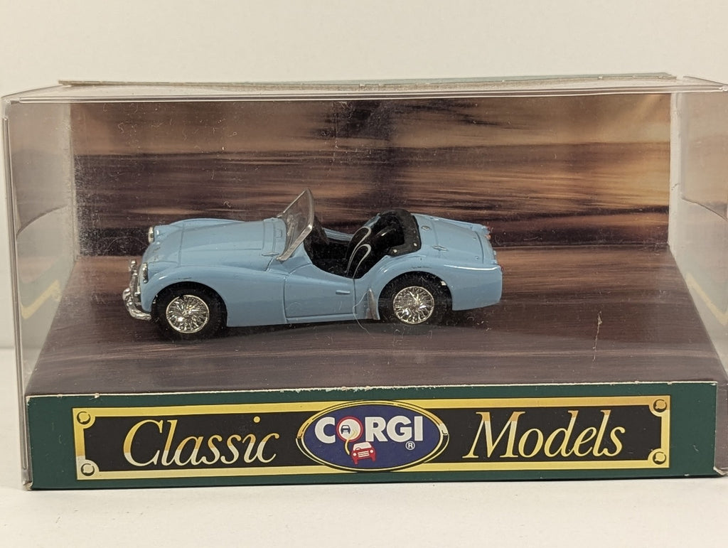 Corgi 1:43 Triumph TR3A Die-cast Model Car KCC 86 Powder Blue 97114