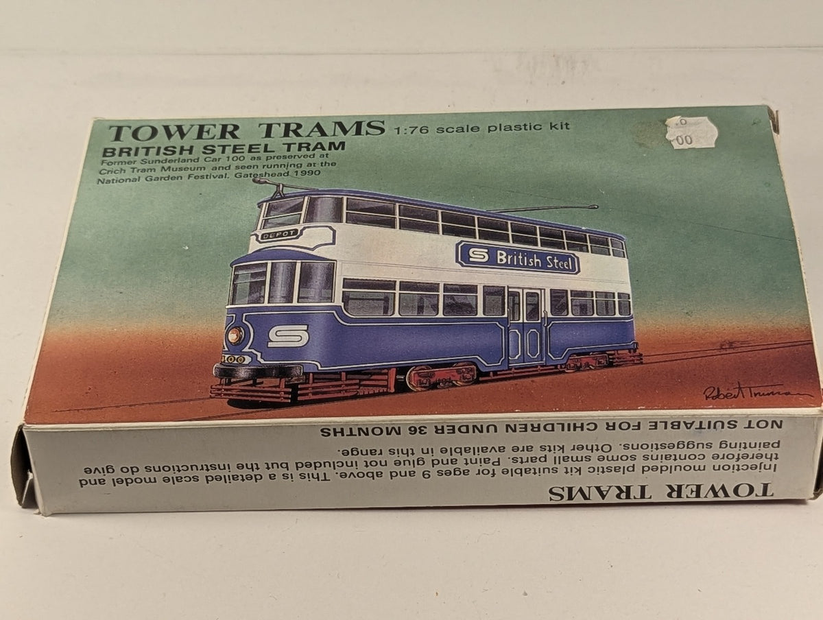 Tower Trams 1:76 Scale Former Sunderland 100 Tram Plastic Model Kit