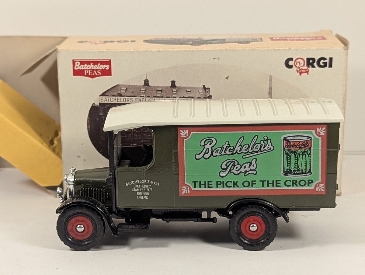 Corgi Thornycroft Box Van Diecast Model Van PEAS 1 Batchelors Peas