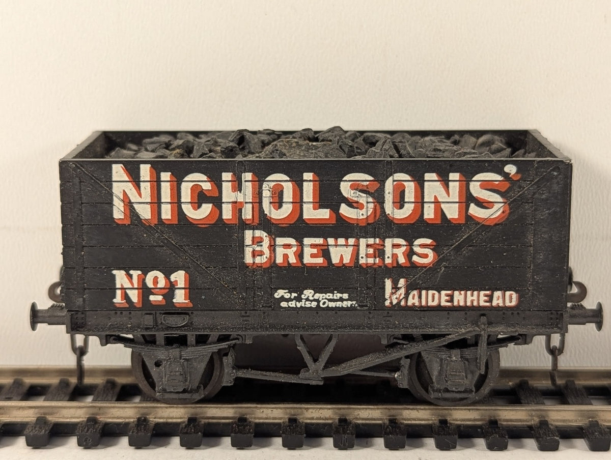 British Trix OO Gauge Nicholsons Brewers 7-Plank Open Wagon Goods Wagon 1 5001