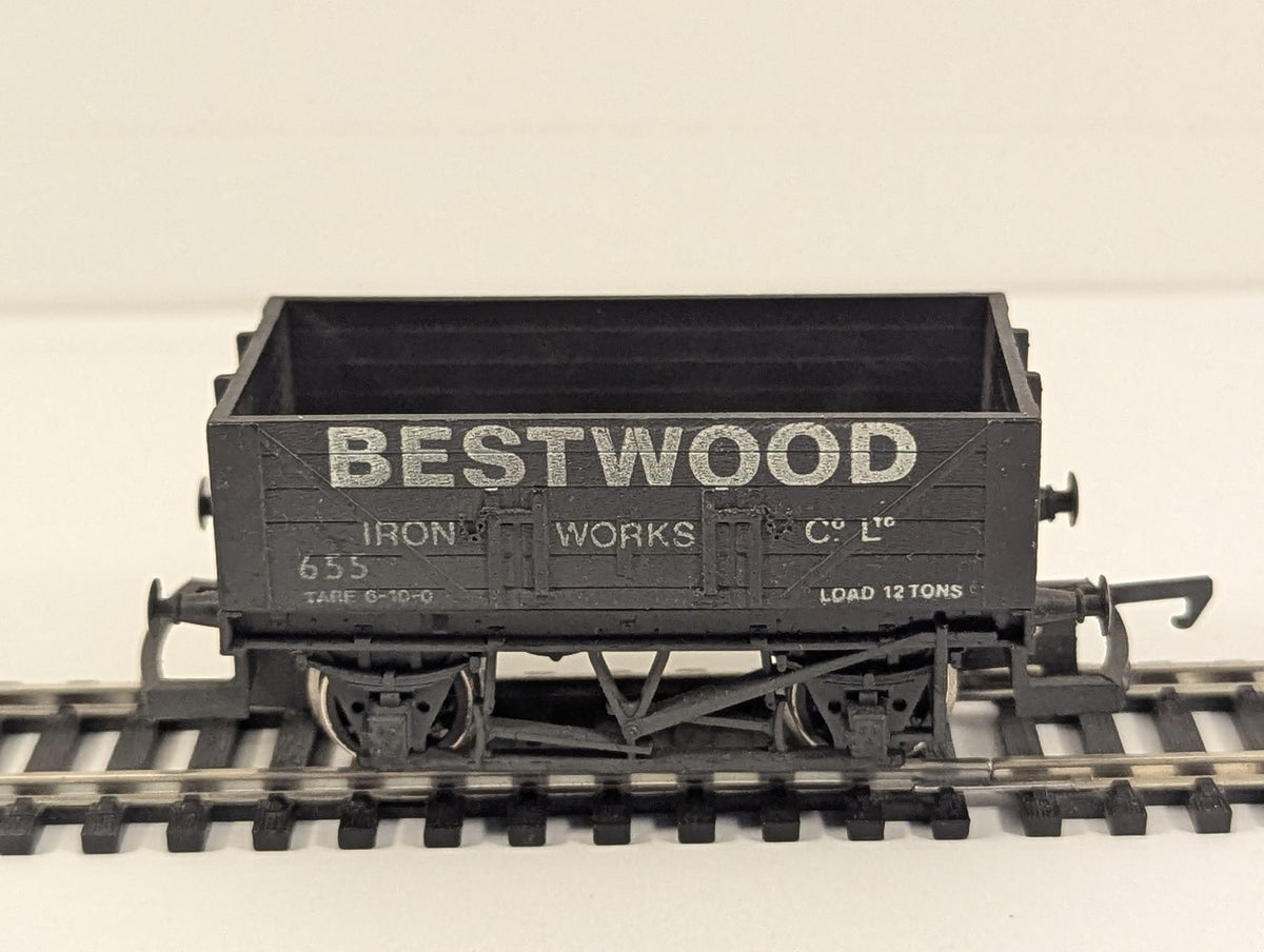 Hornby OO Gauge 8 Plank Wagon Bestwood Iron Works Goods Wagon 655