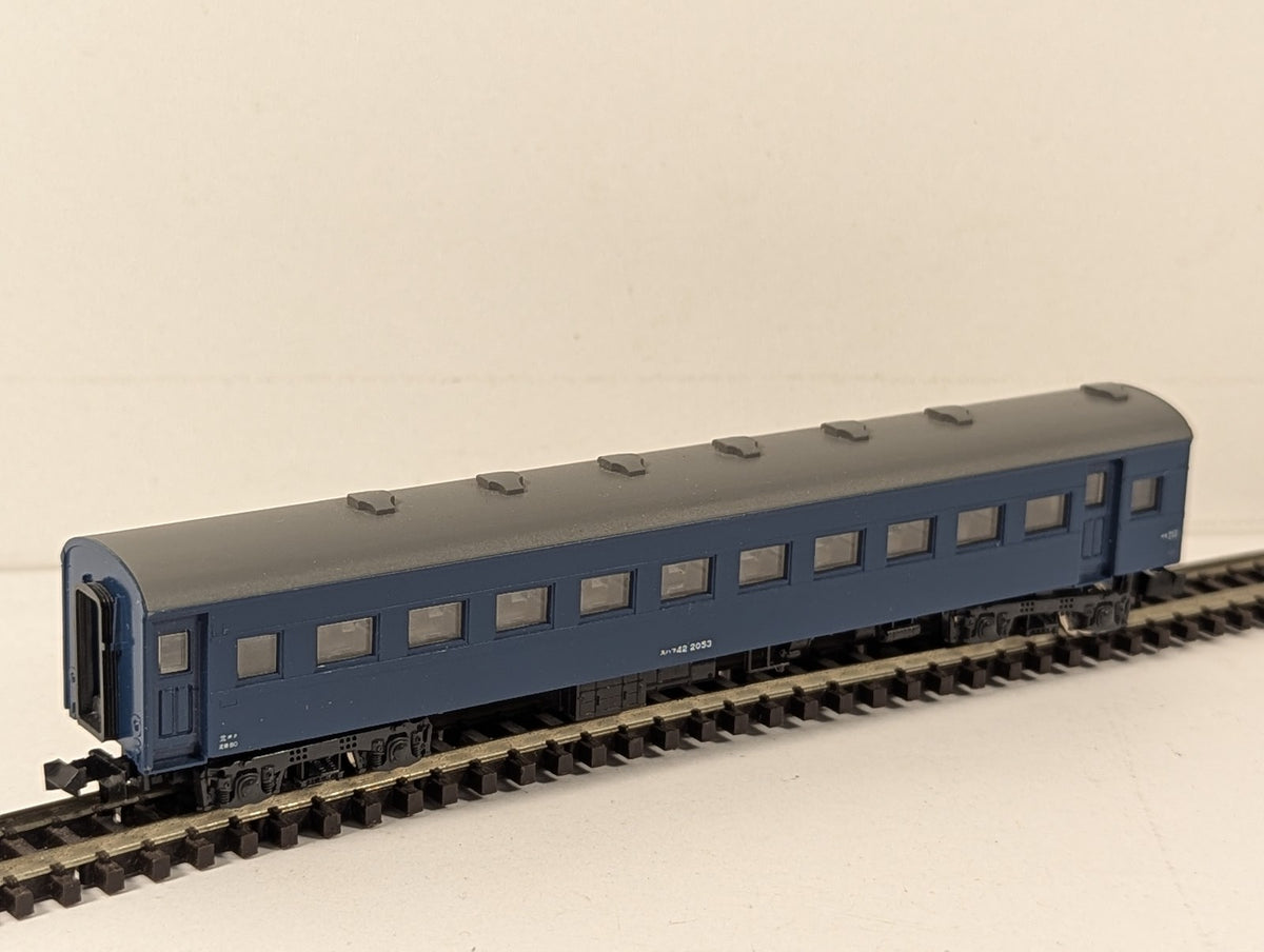 Kato N Gauge SuHaFu 42 Blue Passenger Coach スハフ42 2053 JNR Blue 5019-2