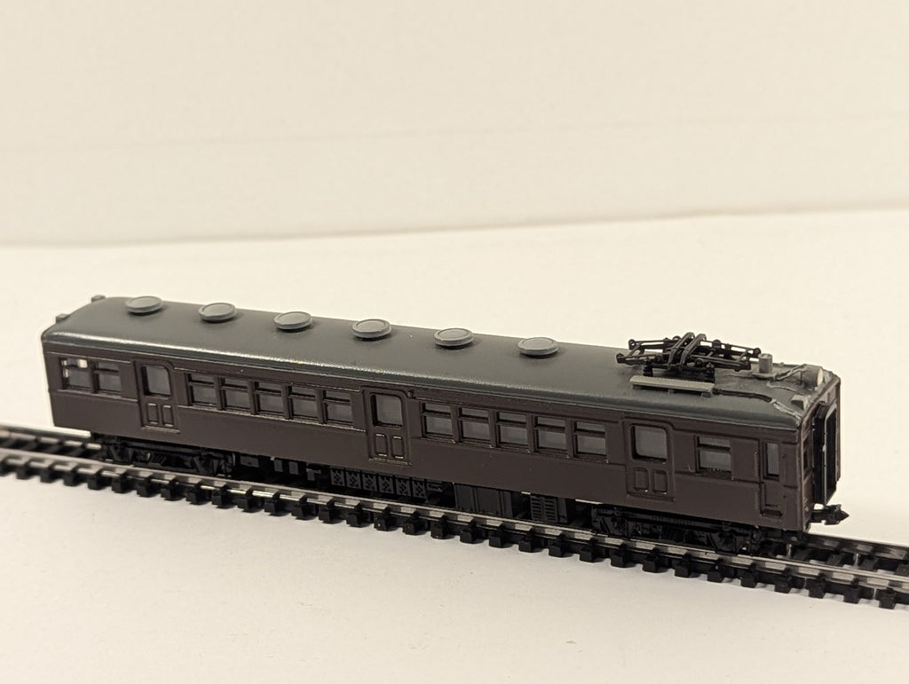 N Gauge JNR Class Moha 60 Electric Railcar Moha 60018 JNR Brown