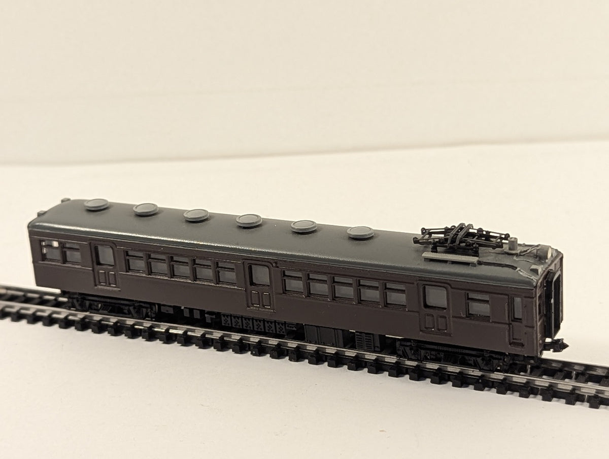 N Gauge JNR Class Moha 60 Electric Railcar Moha 60018 JNR Brown
