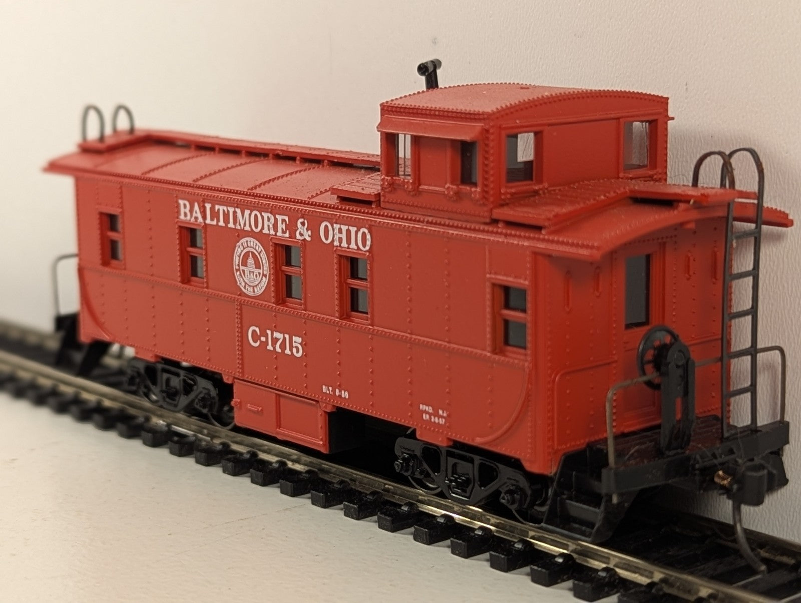 Industrial Rail HO Scale Wagontop Caboose C-1715 Baltimore & Ohio IDM85