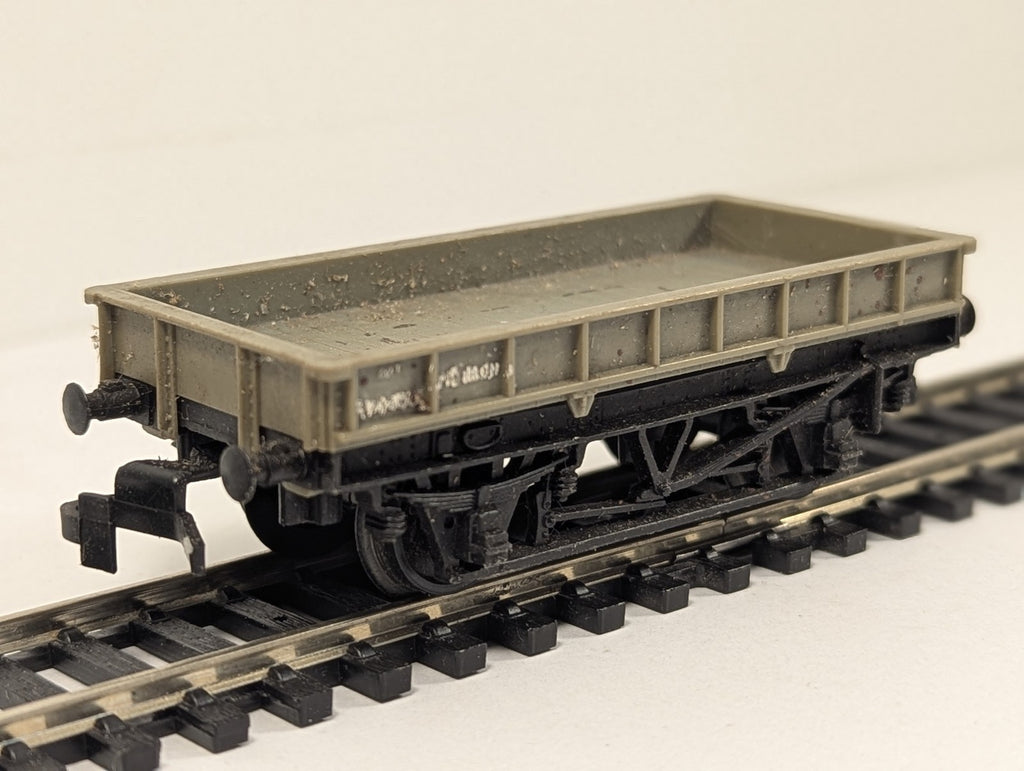 British Trix OO Gauge 20T Pig Iron Wagon Goods Wagon B74608 BR Grey Convertor