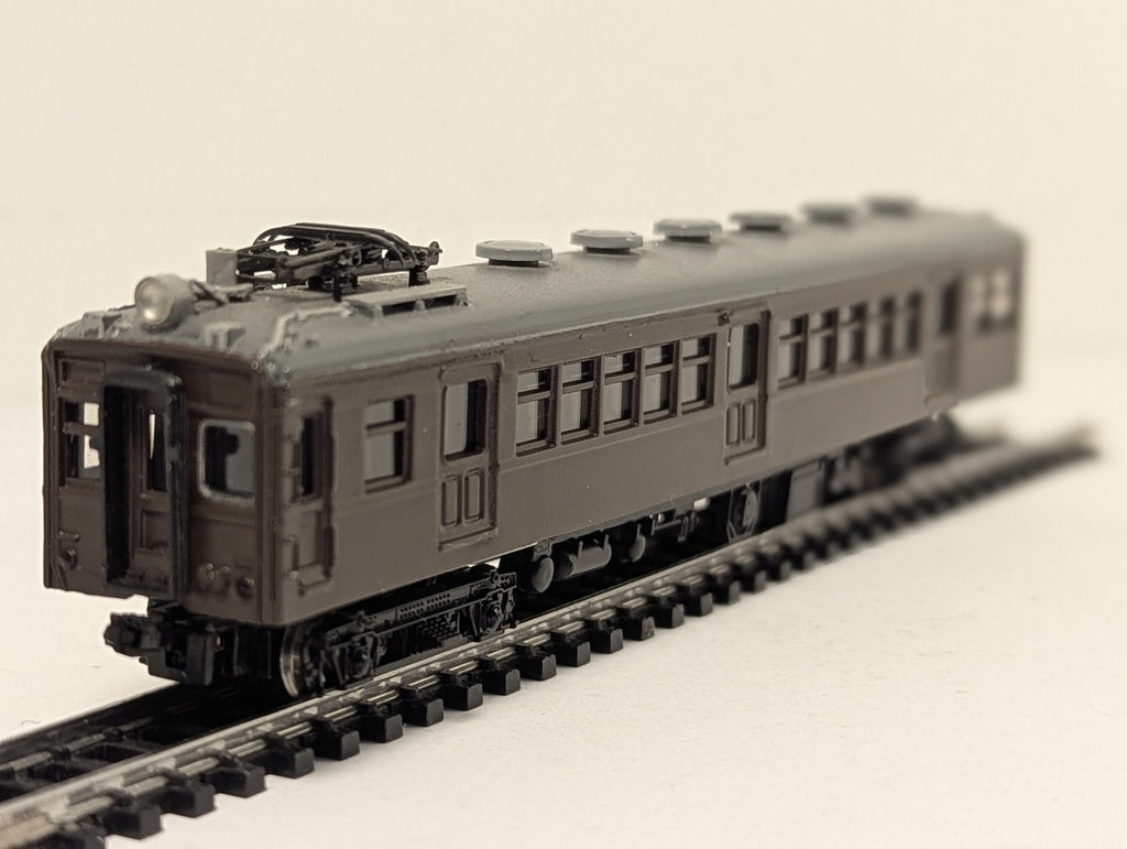 N Gauge JNR Class Moha 60 Electric Railcar Moha 60018 JNR Brown