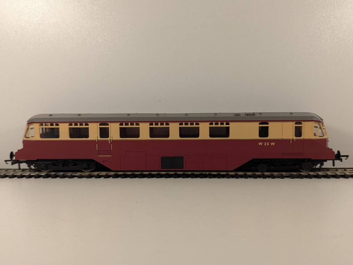 Hornby R2869 BR Diesel Railcar W23W BR Crimson and Cream - DCC Fitted