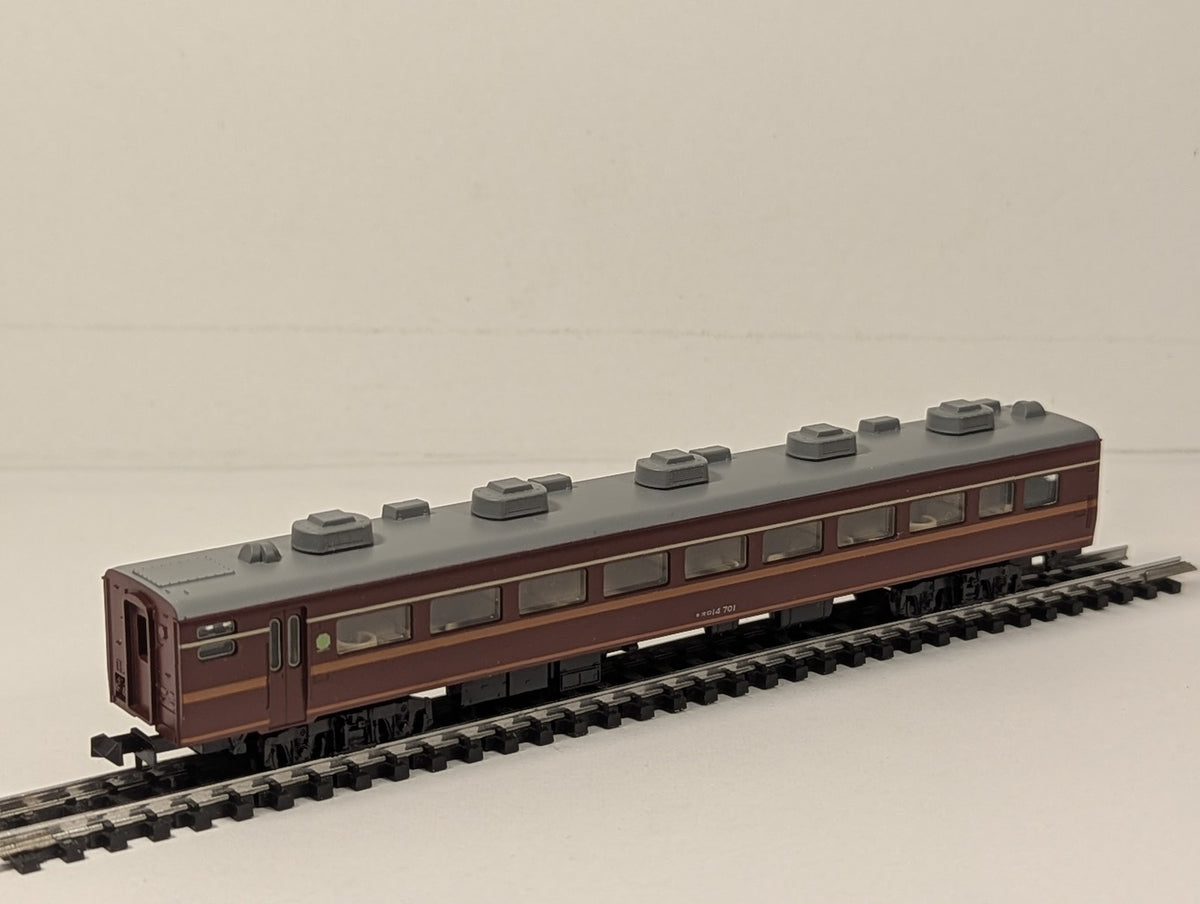 Tomix N Gauge J.N.R. Passenger Car ORO-14 700 オロ14 701 JNR Maroon and Gold 2518