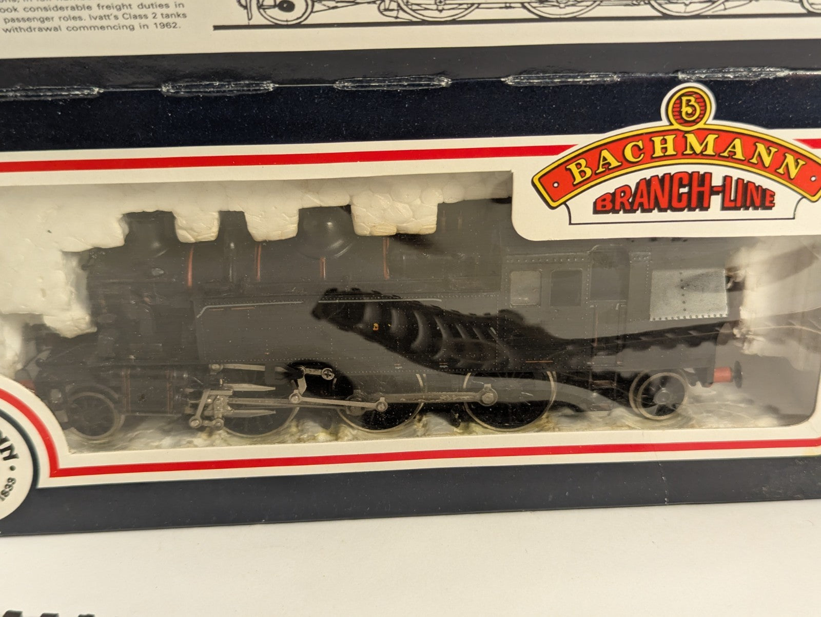 Bachmann 31-450 OO Gauge Ivatt 2-6-2T BR Lined Black – Faults