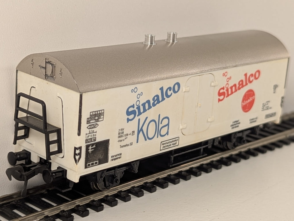 Herkat HO 2-Axle Refrigerated Wagon Sinalco Kola DB boxed