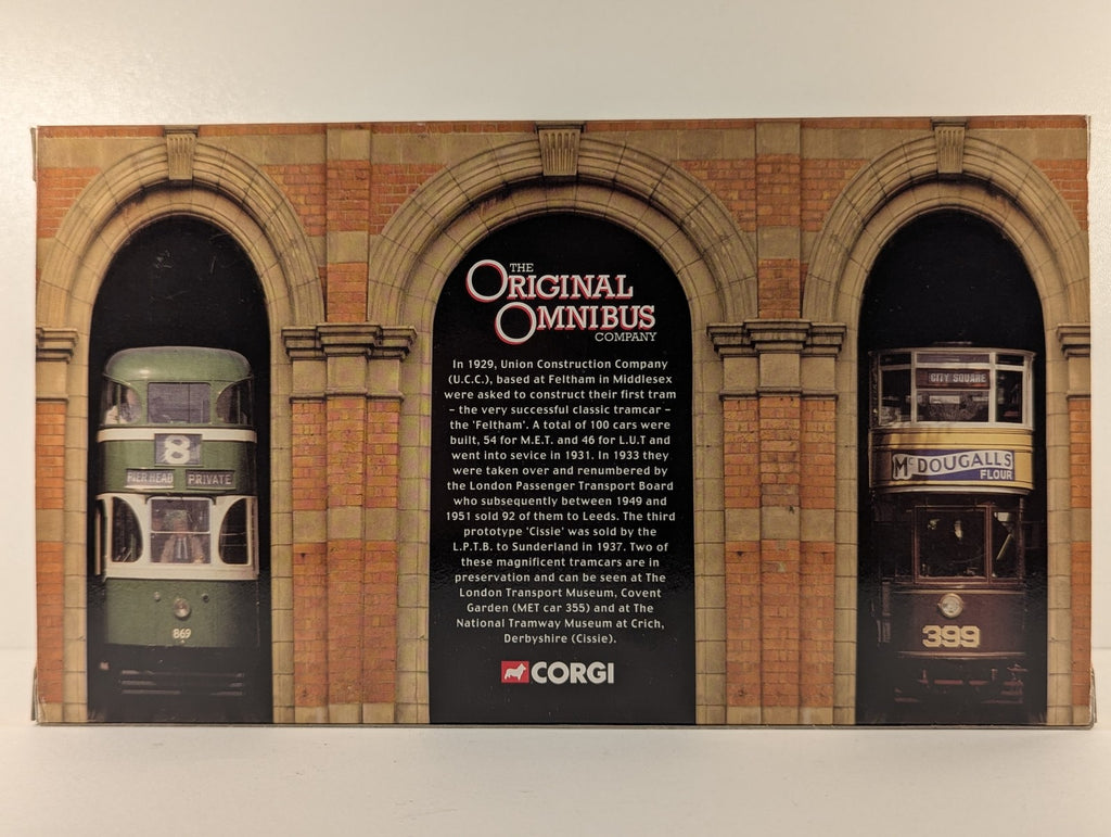 Corgi 1:76 Scale Feltham Tram 21 London Transport OM40501