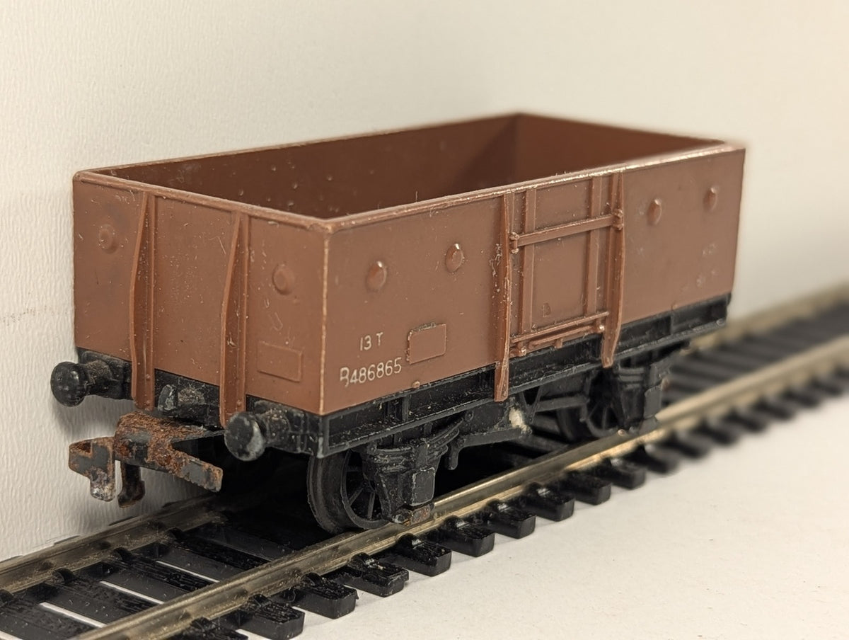 Hornby Dublo OO Gauge 13 Ton Coal Wagon Goods Wagon B486865 BR Brown 4635