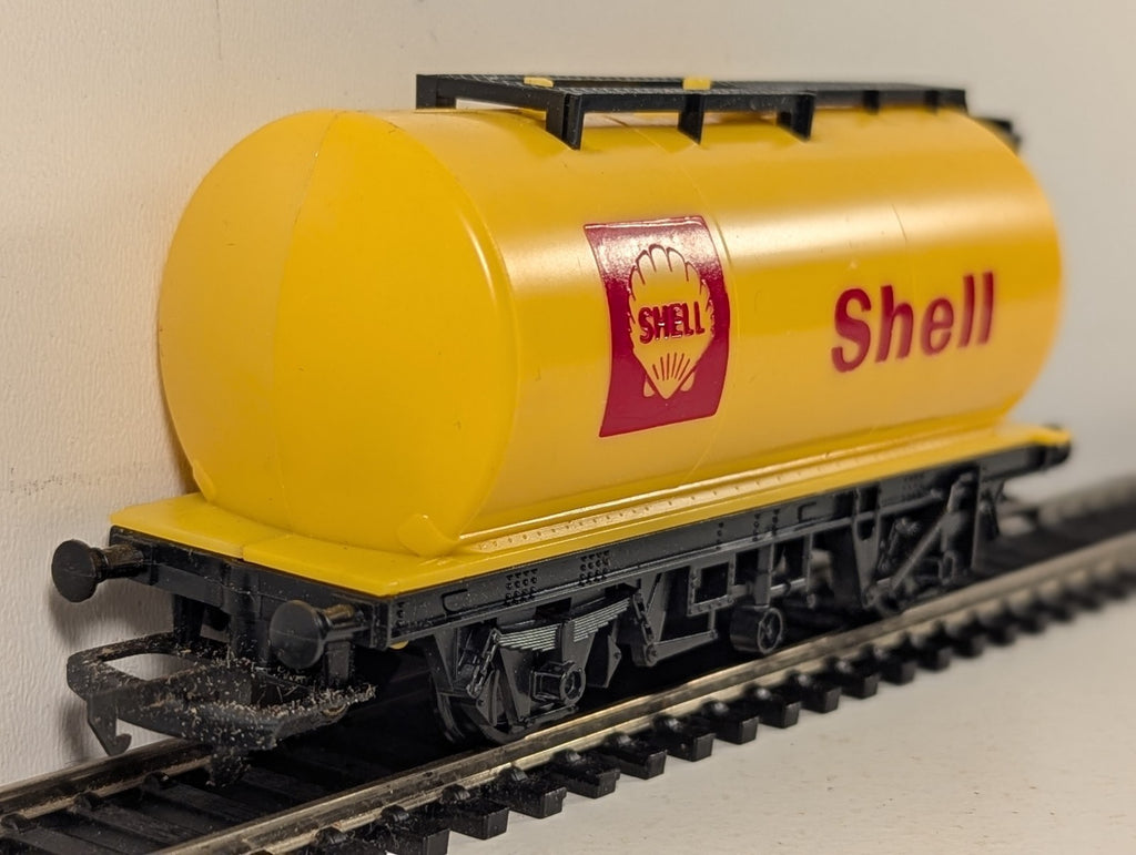 Hornby R.132 Shell Tank Wagon Goods Wagon Shell Yellow