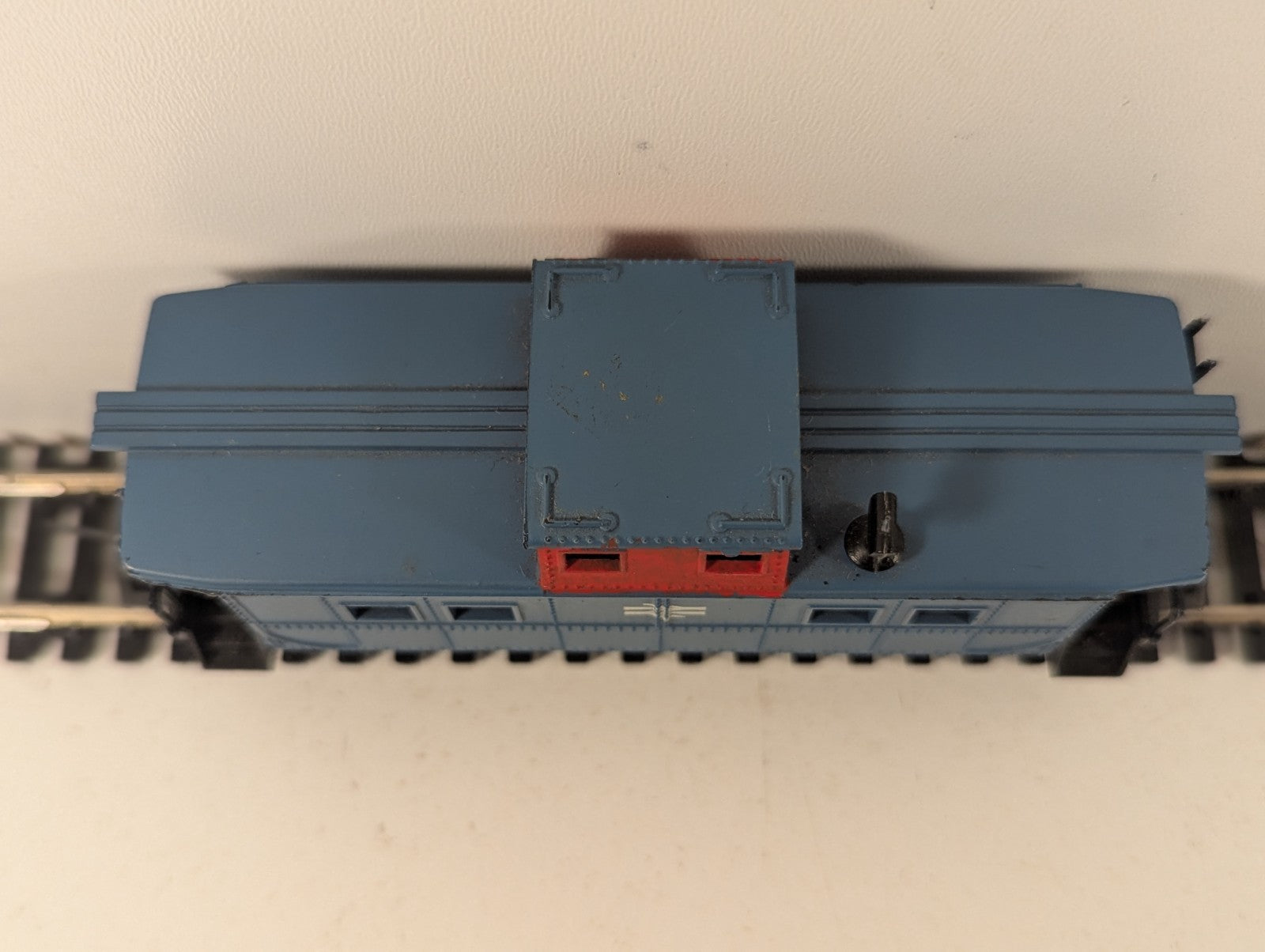 HO Scale Custom British Rail Blue Cupola Caboose