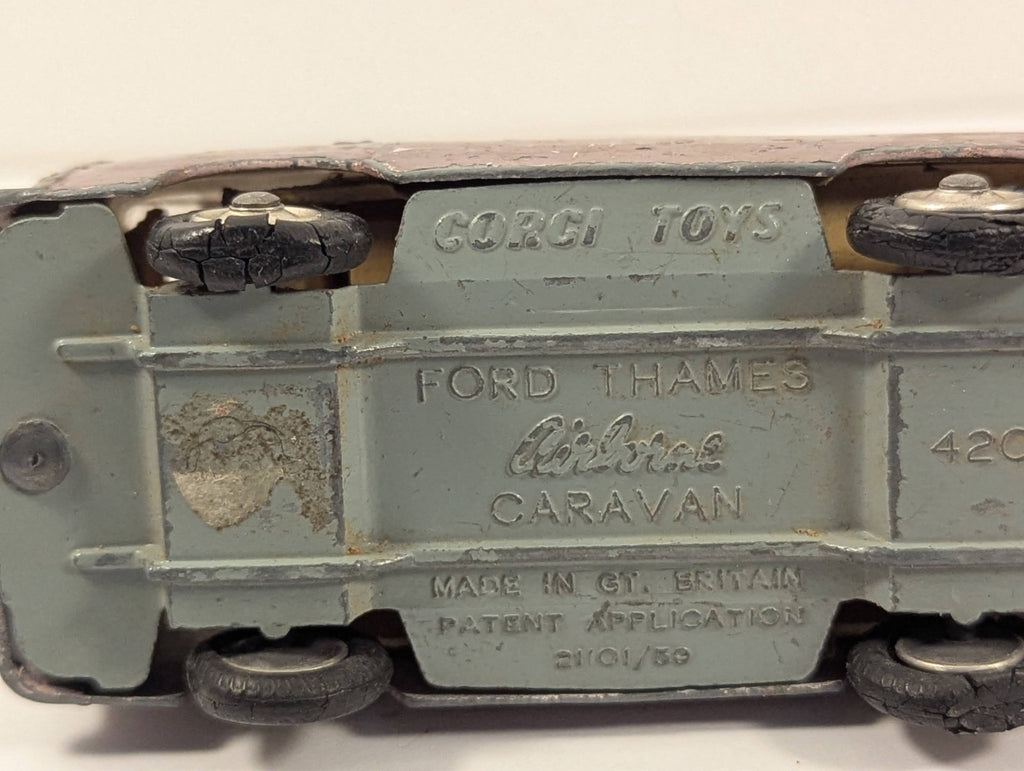 Corgi Toys 420 Ford Thames Airborne Caravan 1:43 Scale - Chipped Paint