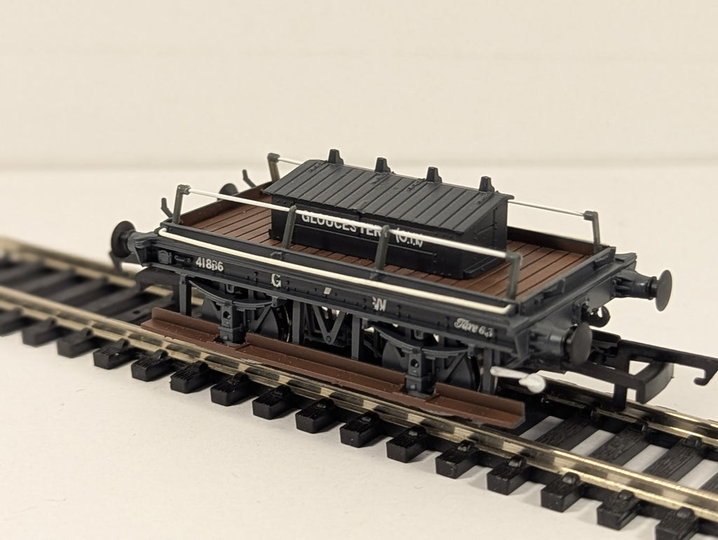 Hornby OO Gauge GWR Shunters Truck Gloucester Goods Wagon 41836 GWR Grey R6642A