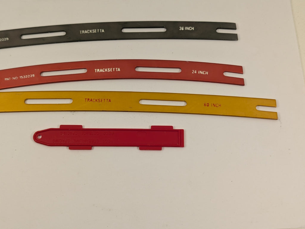 Tracksetta OO Gauge Curve Templates and Spacing Gauge Track Laying Tools