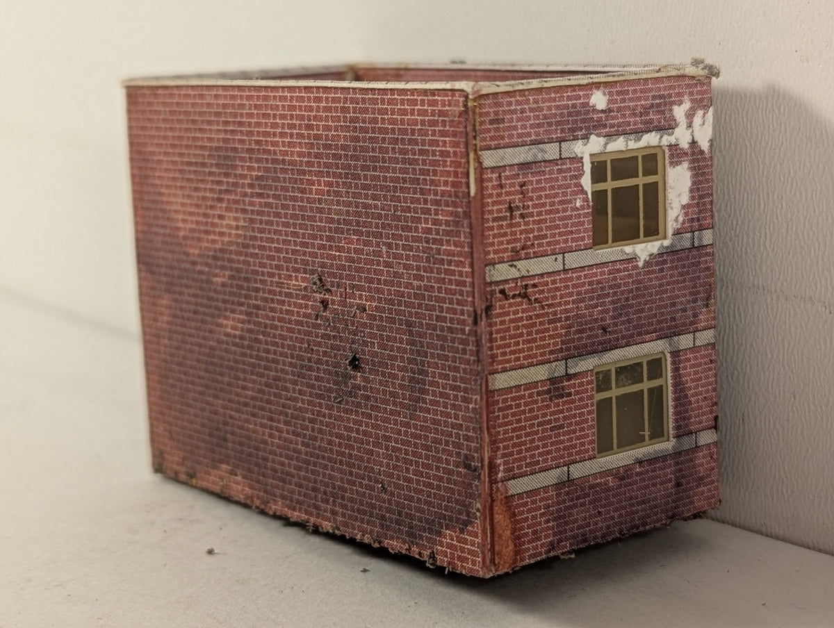 Metcalfe N Gauge Small Factory Building Red Brick PO283