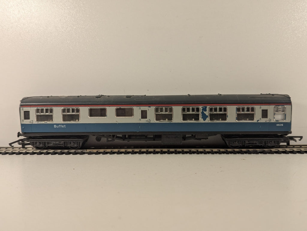 Hornby OO Gauge BR Mk1 Buffet Coach Passenger Coach 1805 BR Blue & Grey