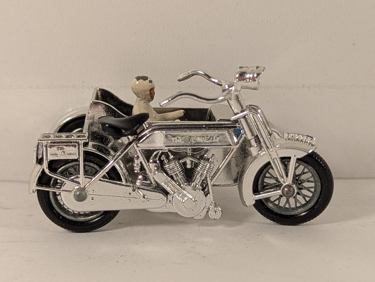 Lesney 1914 Sunbeam Motor Cycle Die-cast Model Chrome Y-8