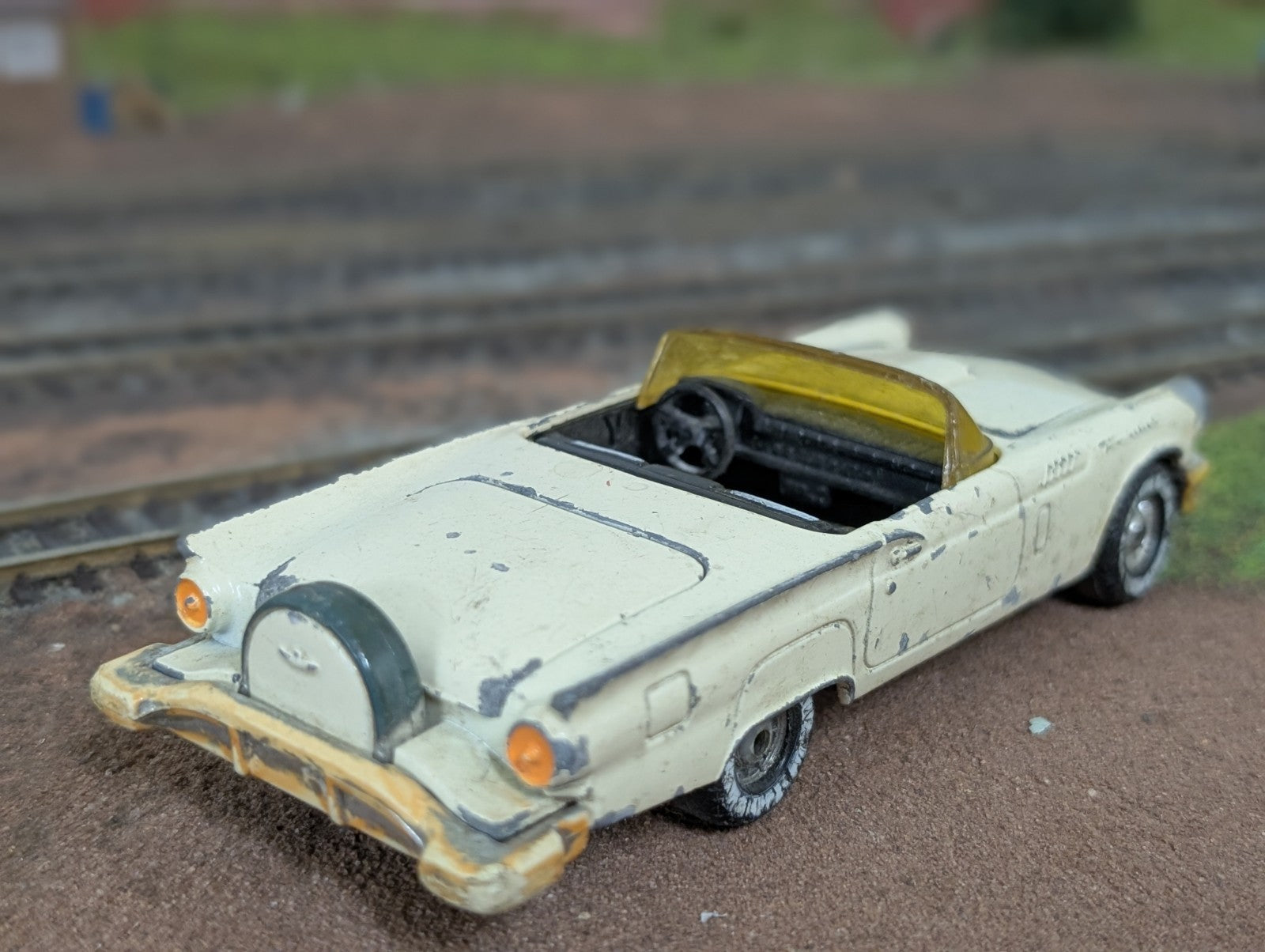 White 1955 Ford Thunderbird Corgi Vintage 5" Diecast Car 011824AST-M