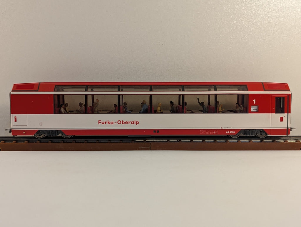 Bemo 3288 208 HOe Gauge Furka-Oberalp Glacier Express First Class coach - boxed
