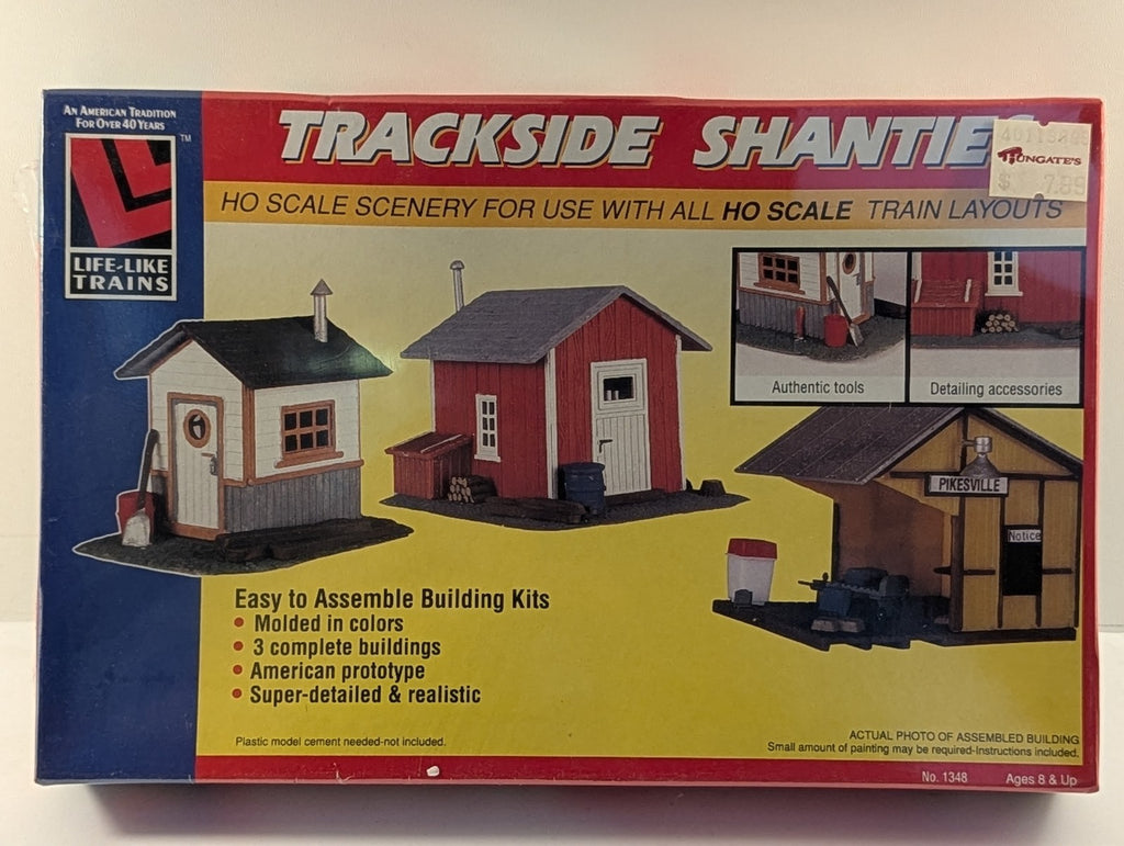 Life-Like Trains HO Scale Trackside Shanties Building Kit 1348