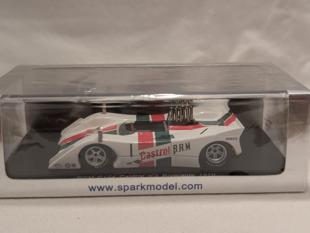 Spark 1:43 BRM P154 Castrol n°1 Riverside 1970 Model Car