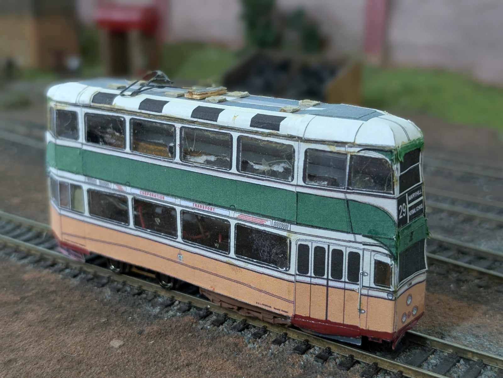 Kitbuilt Glasgow Coronation Tram – Card Kit by Alphagraphix A finely constructed