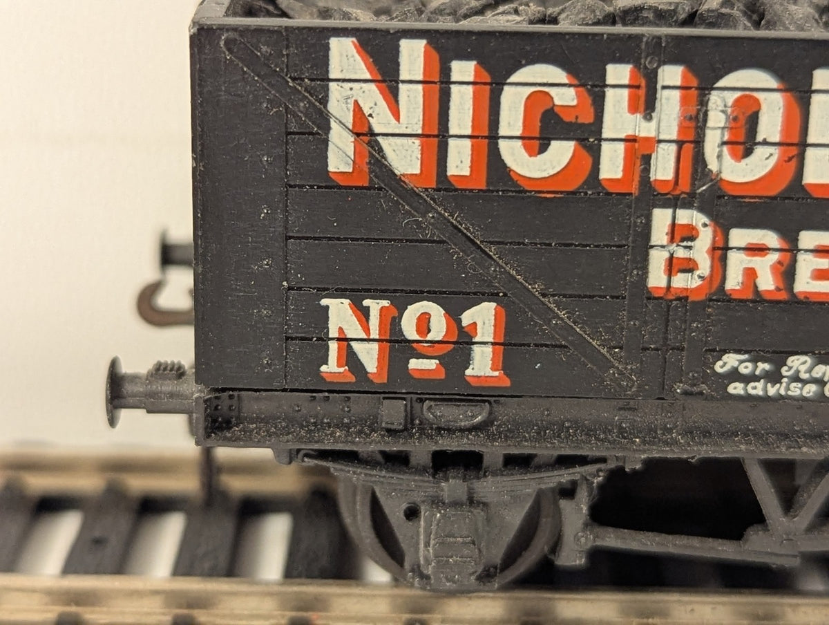 British Trix OO Gauge Nicholsons Brewers 7-Plank Open Wagon Goods Wagon 1 5001