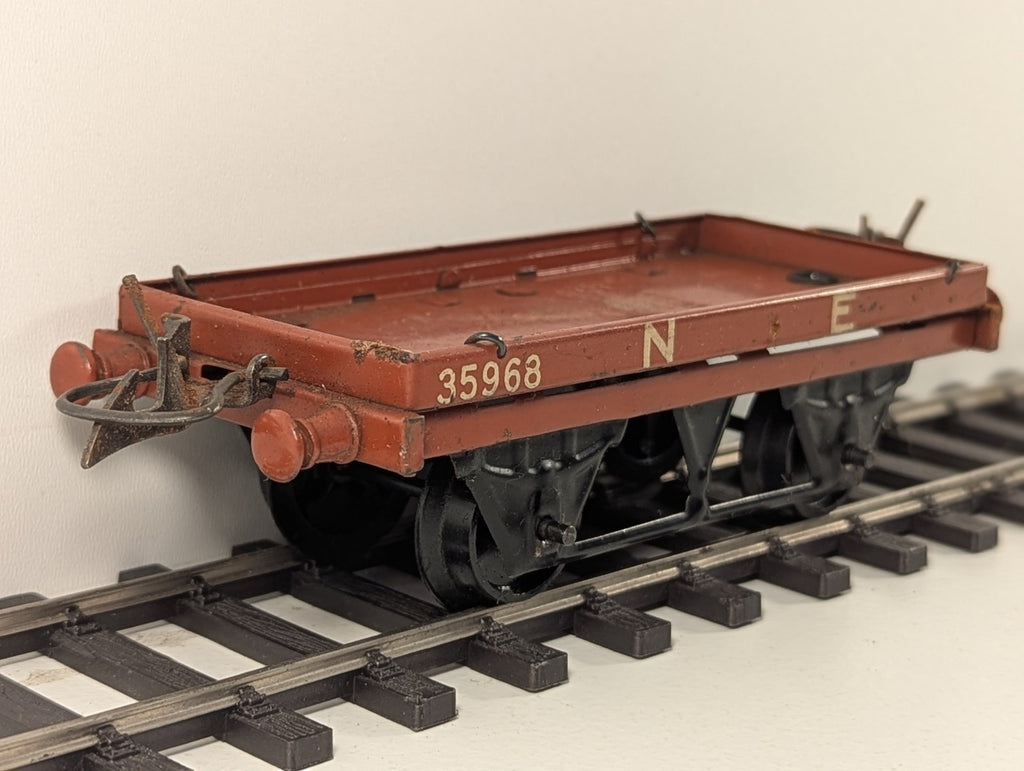 Hornby O Gauge Tinplate NE Flat Wagon