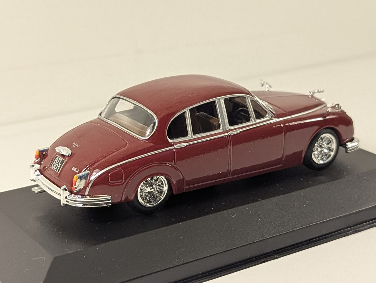 Atlas Jaguar Mk2 (1960) Die-cast Model Car ATL 001 Maroon 1:43