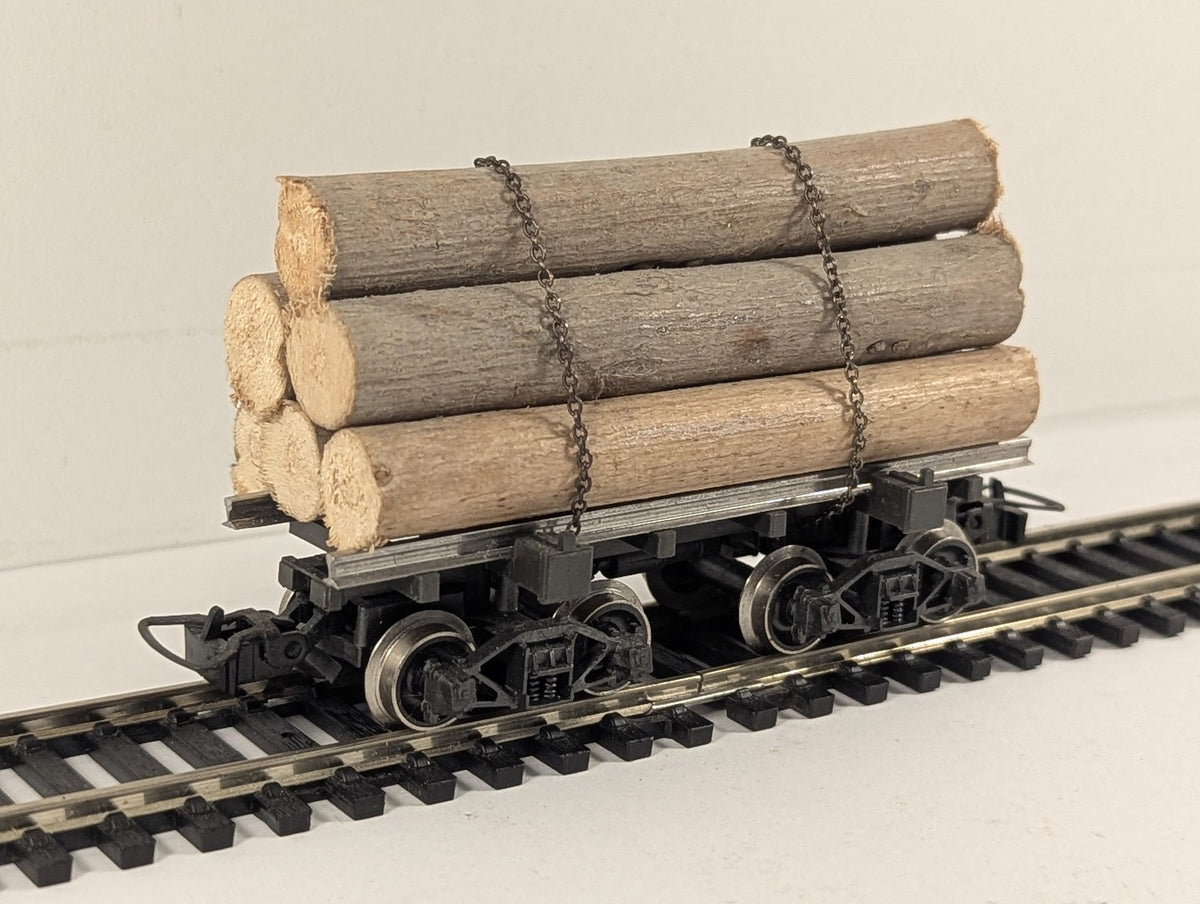 Rivarossi HO Gauge Skeleton Log Wagon Goods Wagon Black