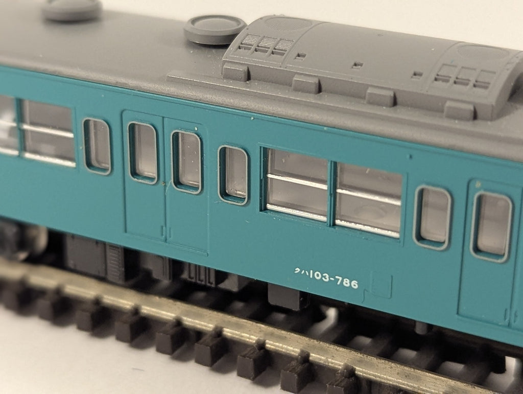 Kato N Gauge Series 103 Driving Trailer EMU Coach KuHa 103-786 Sky Blue