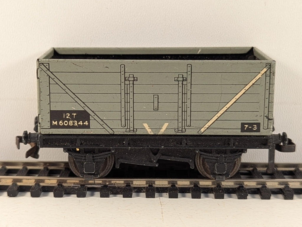 Hornby Dublo OO Gauge 12-Ton Open Wagon Wagons M608344 BR Grey D1