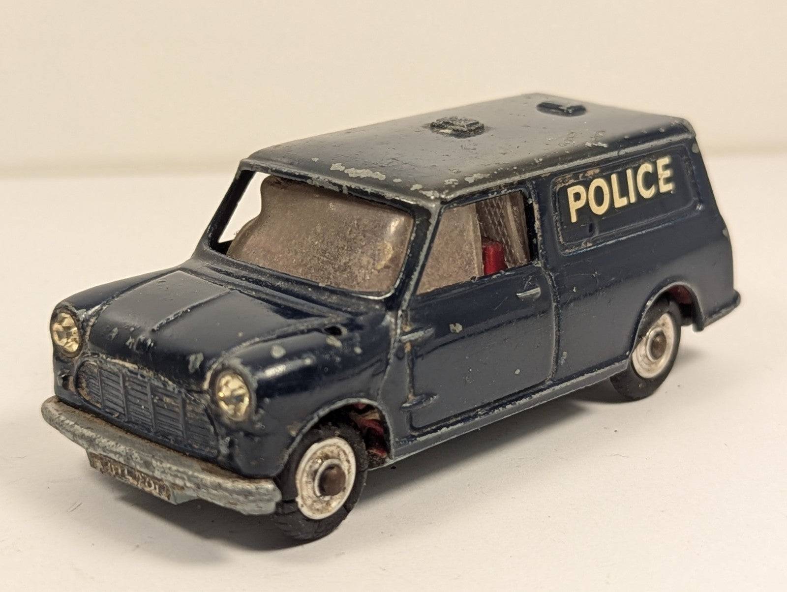 Corgi Toys 448 BMC Mini Police Van 1:43 Scale - Damaged Wheel