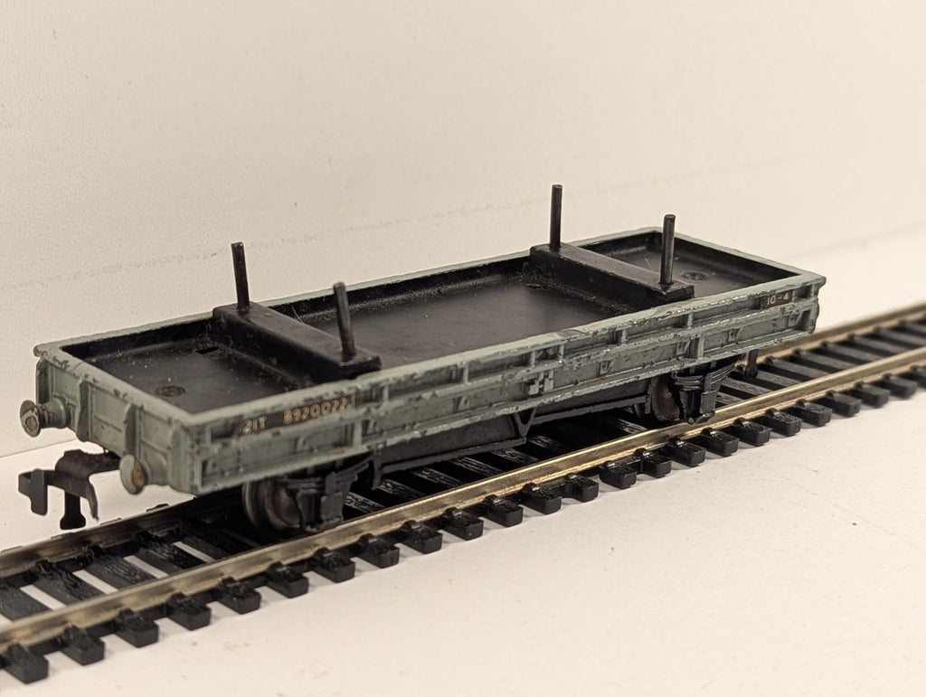 Hornby Dublo OO Gauge 10-Ton Bolster Wagon Goods Wagon B920022 BR Grey 4610