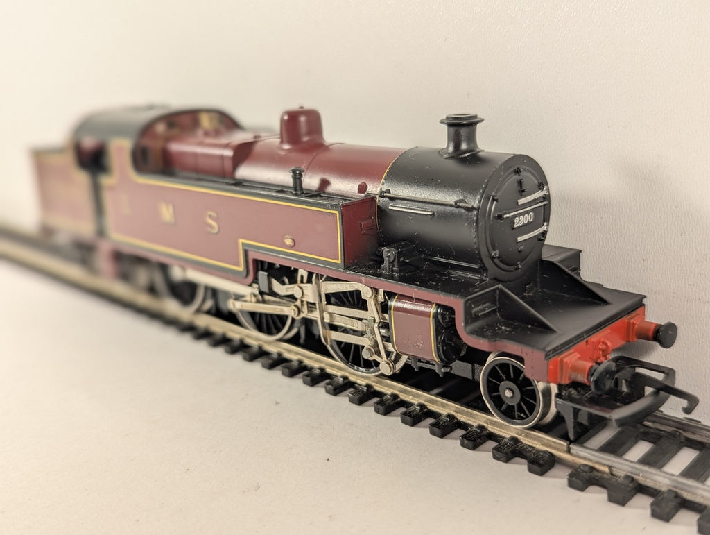 Hornby OO Gauge Class 4P Fowler 2-6-4T Steam Locomotive 2300 LMS Crimson Lake
