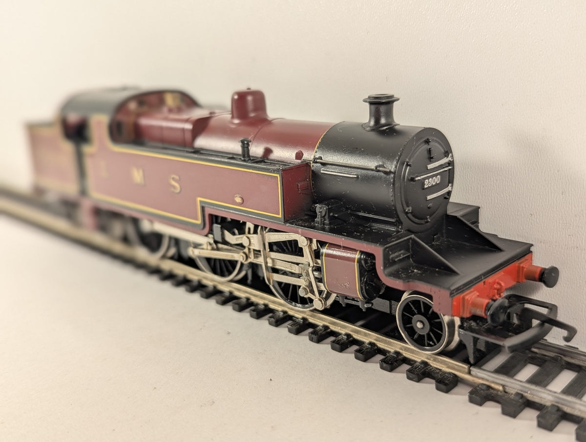 Hornby OO Gauge Class 4P Fowler 2-6-4T Steam Locomotive 2300 LMS Crimson Lake