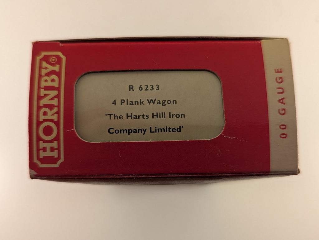 Hornby OO Gauge 4 Plank Wagon 'The Harts Hill Iron Company Limited' Goods Wagon