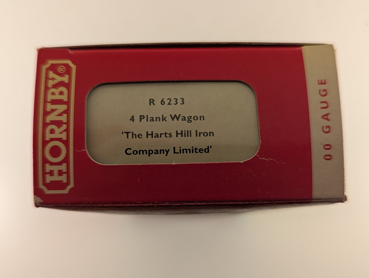 Hornby OO Gauge 4 Plank Wagon 'The Harts Hill Iron Company Limited' Goods Wagon
