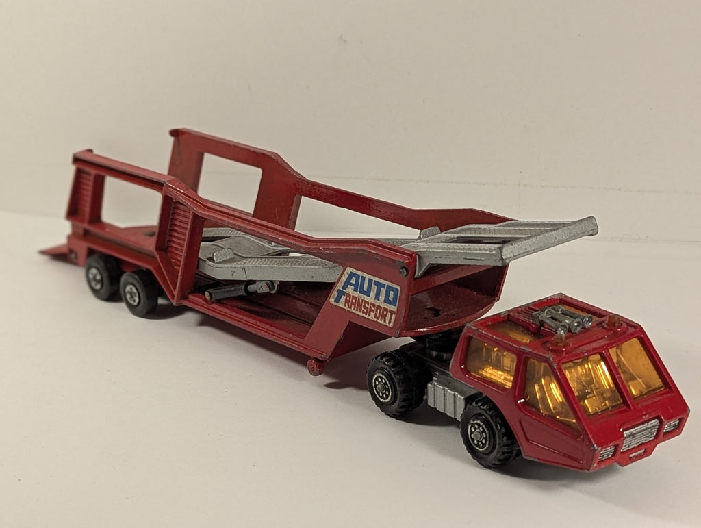 Matchbox Super Kings K-10 Car Transporter Die-cast Vehicle Red, Auto Transport
