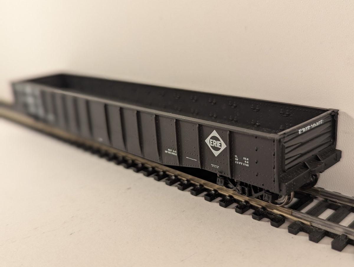 HO Scale 52ft 6in Drop End Gondola Wagon 10407 Erie