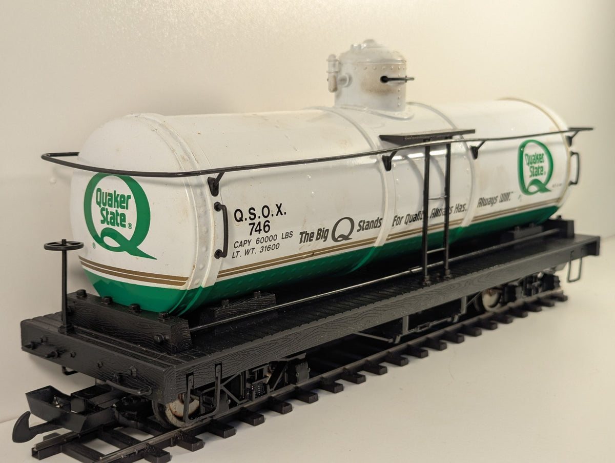 Bachmann Big Haulers G Gauge Quaker State Tank Wagon – O Gauge Wheels