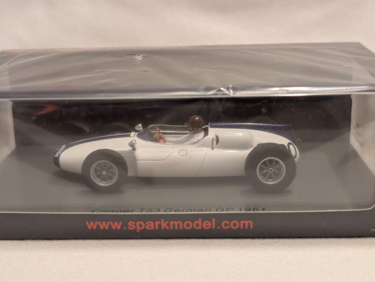 Spark 1:43 Cooper T53 German GP 1961 Ian Burgess Die-cast Car 30